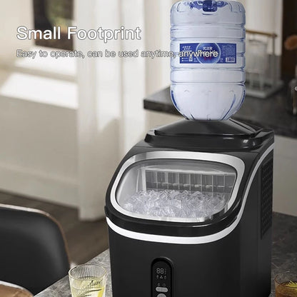 Hicon Automatic Home Ice Maker Small Power ,  Large Capacity Square Ice Cubes Maker Machine 20kg for Dormitory Kitchen Appliances