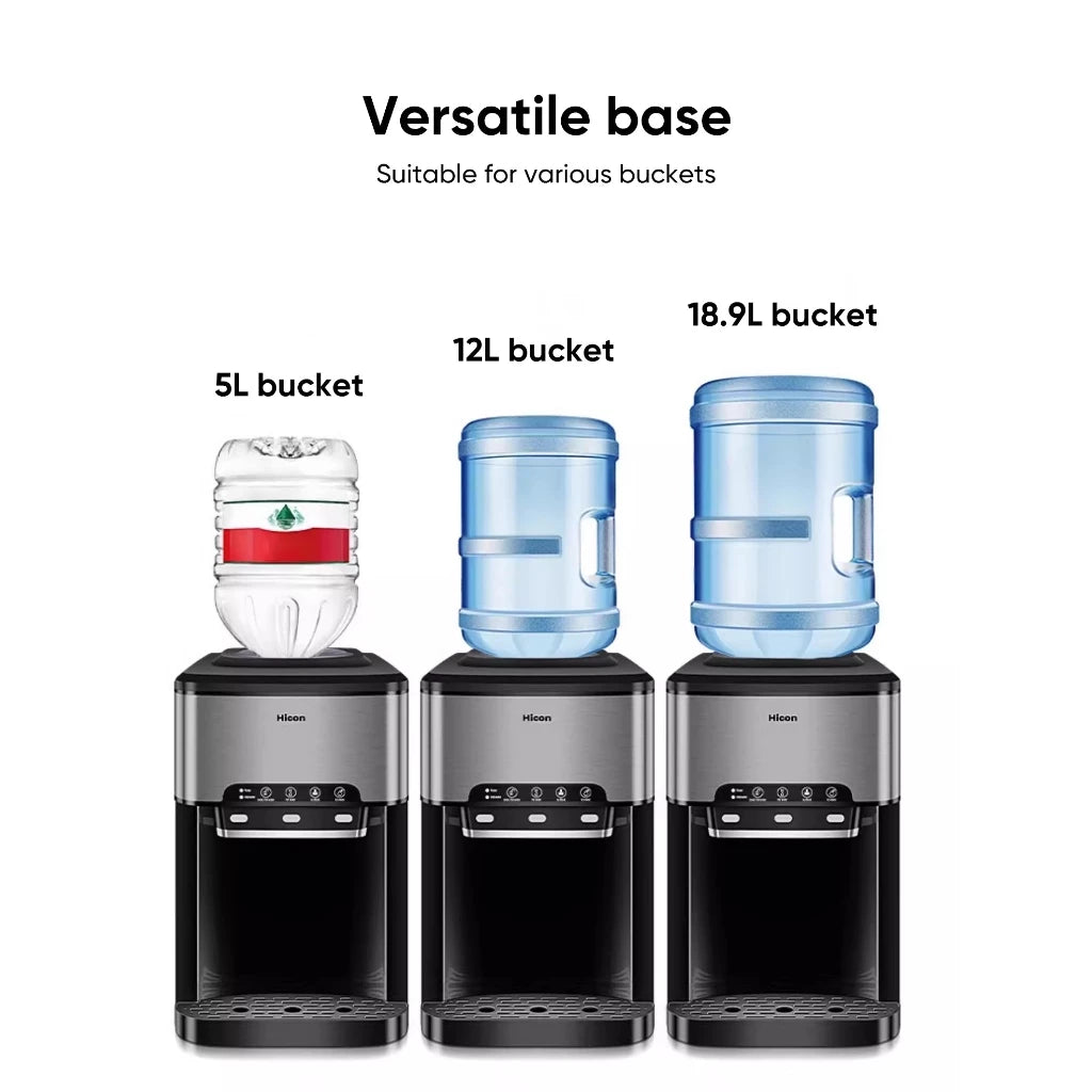 Hicon 3 in 1 Water Dispenser 25YLR Hot / Cold Ice Cube Maker Hot Cold Water Desktop Water Heater
